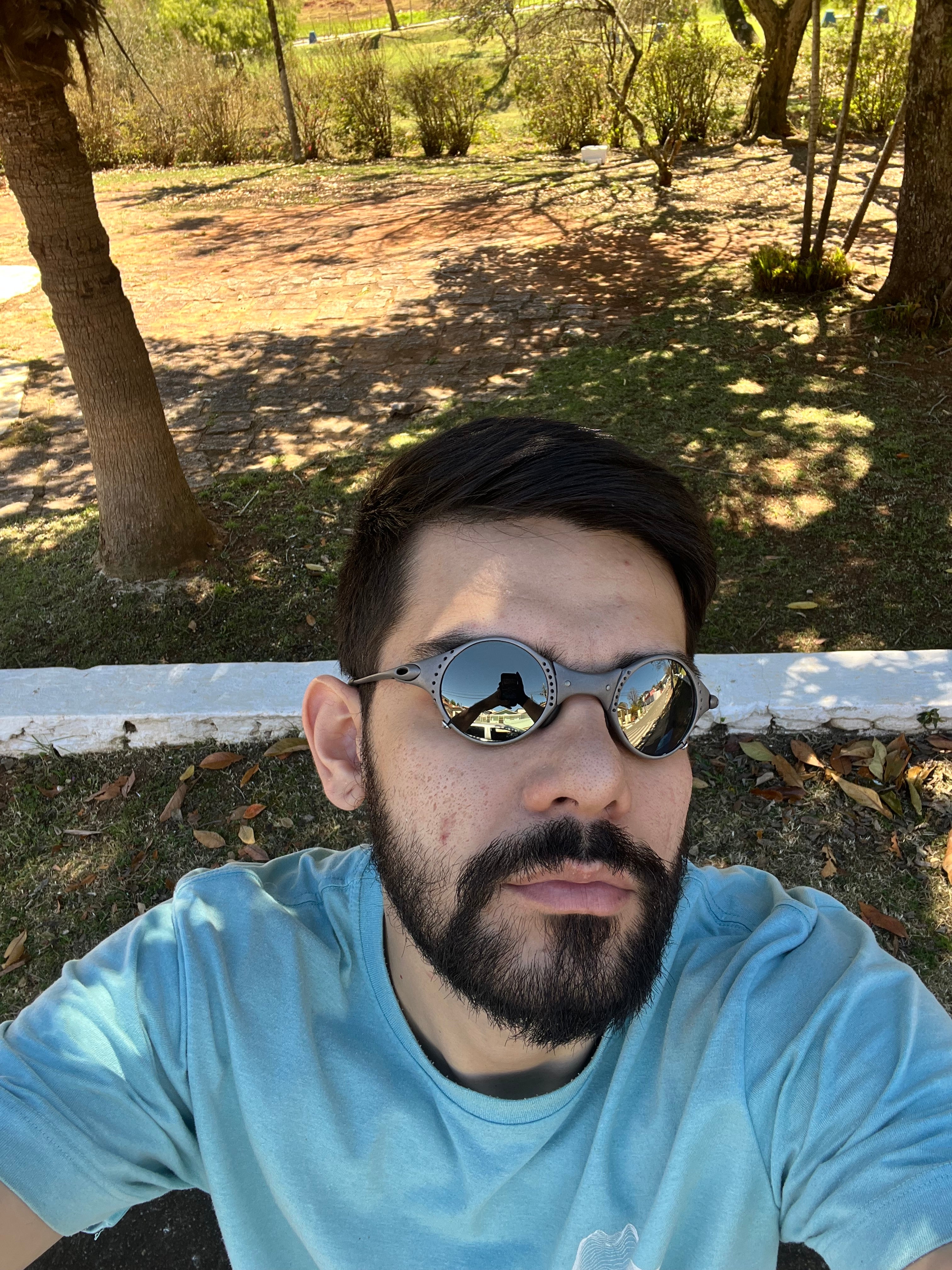 Mars Crater Black Espelhada Linha Ouro