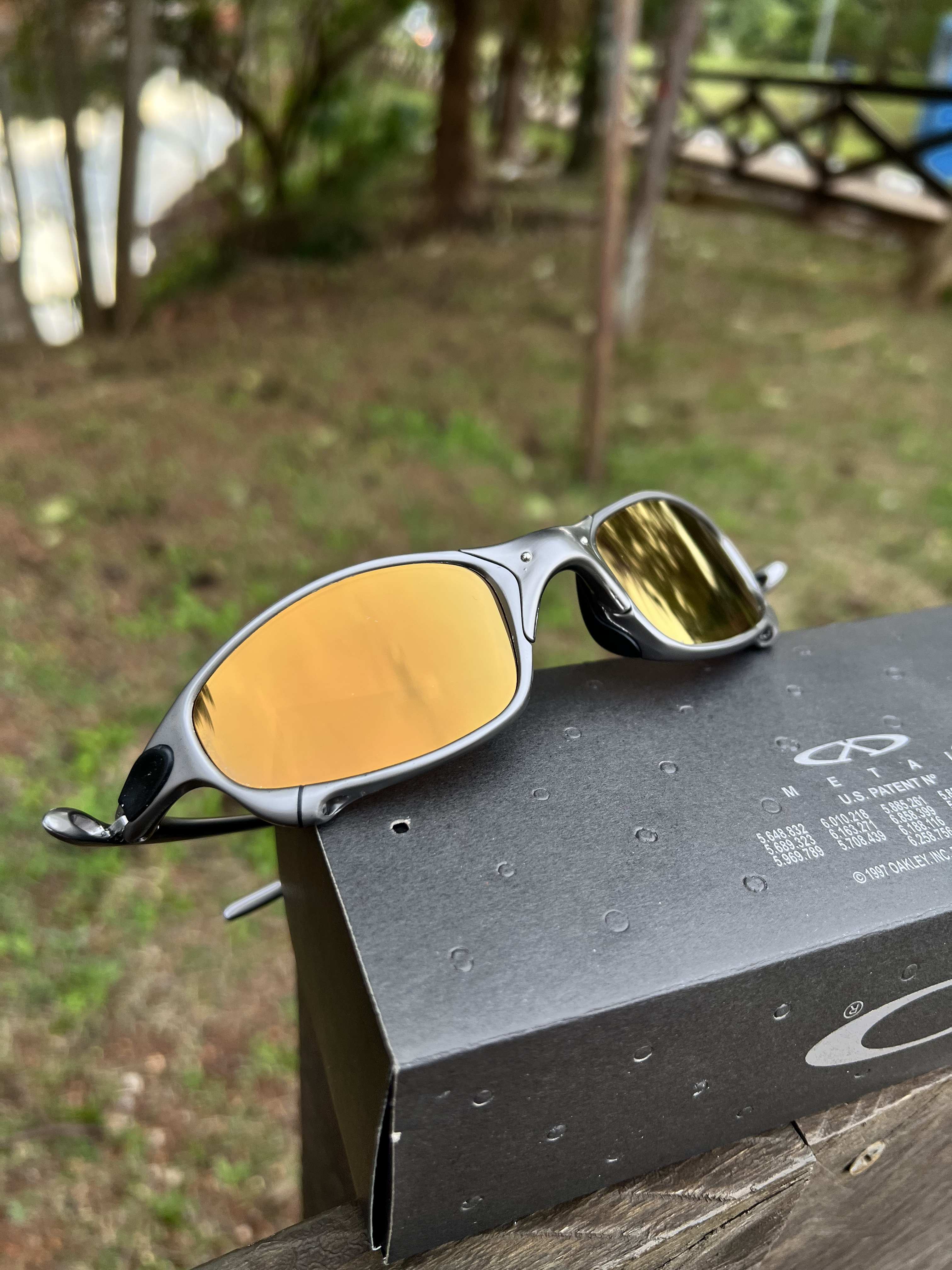 Juliet Carbon Polished Gold Café (escolha a borracha) (un)