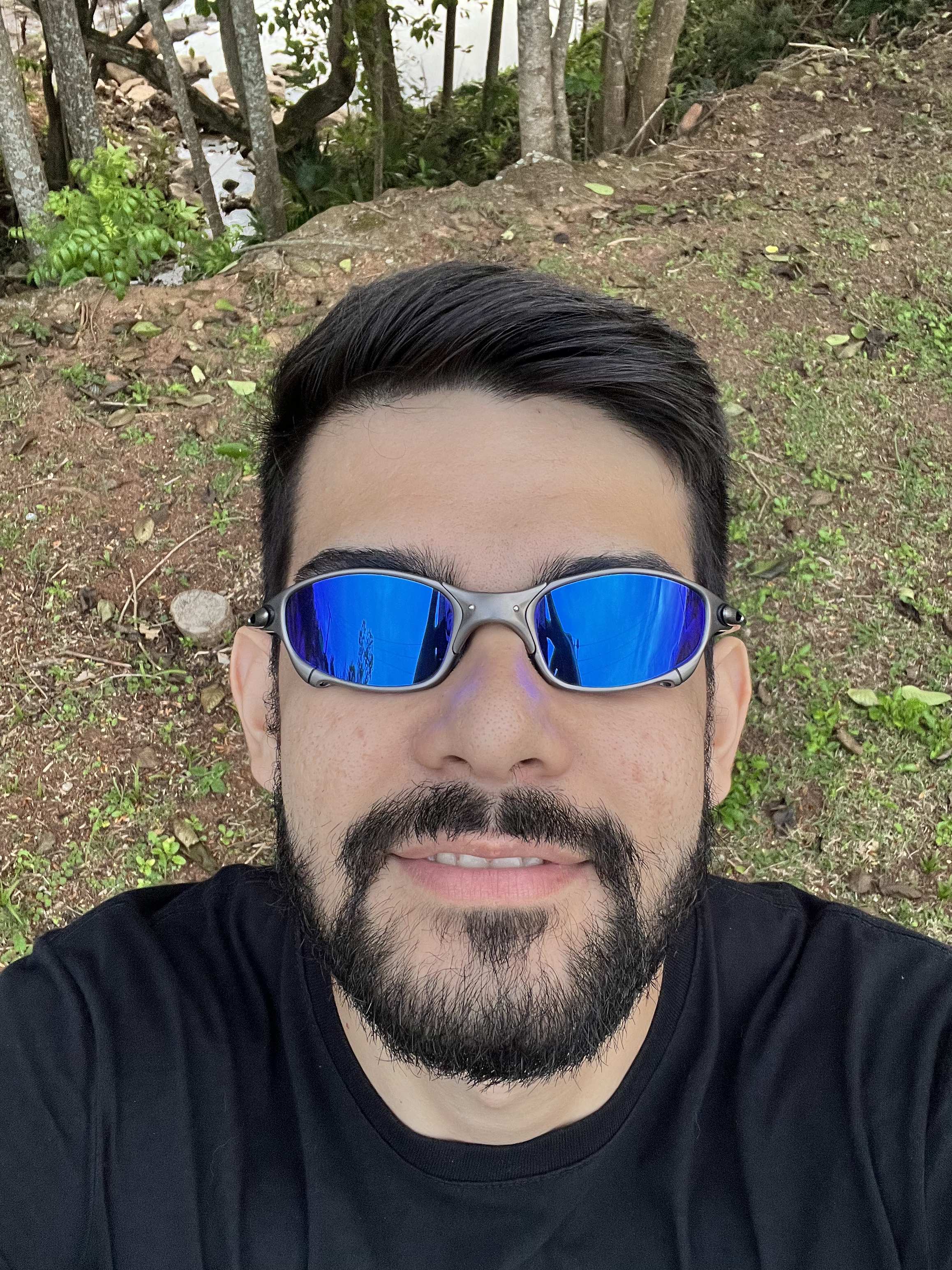 Juliet Carbon Polished Neon Blue (escolha a borracha) (un)