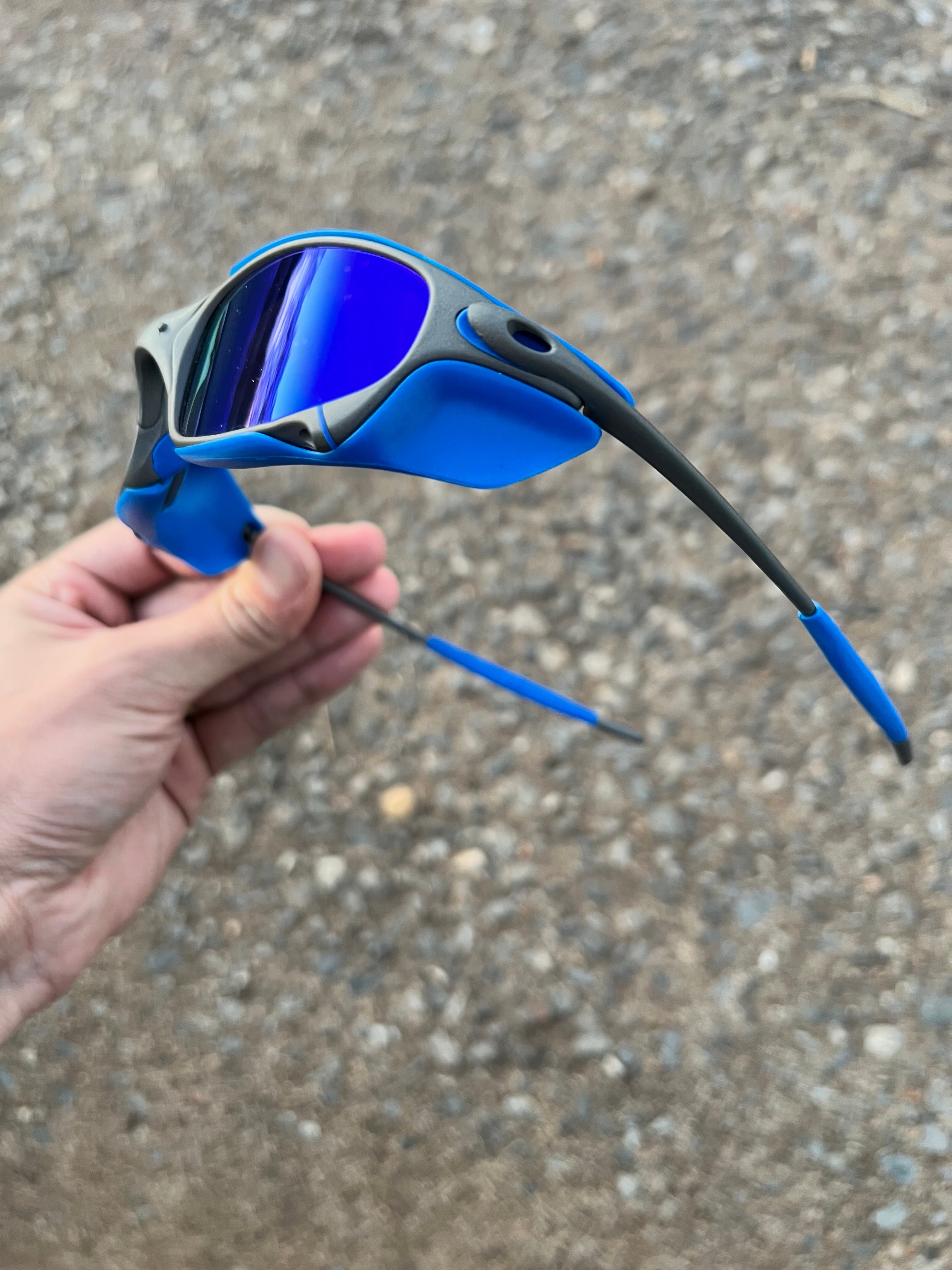 Juliet X-Metal Neon Blue Kit Azul + Side Azul (un)