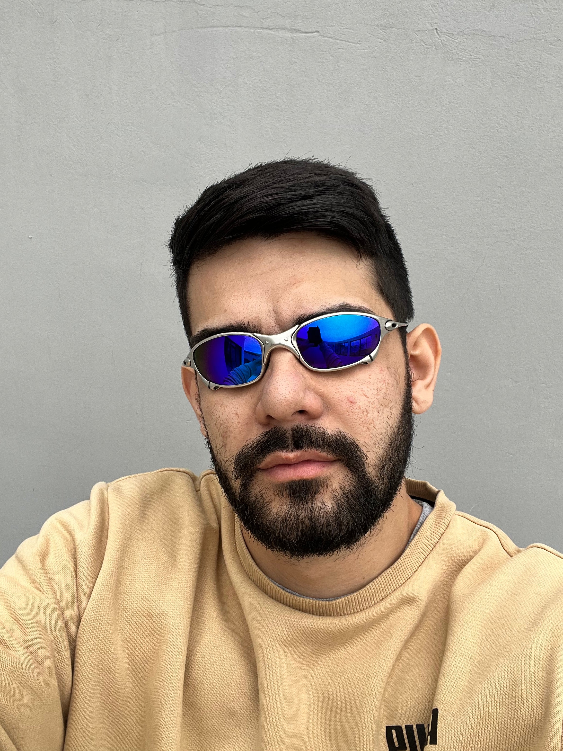 Juliet Plasma Neon Blue Linha Ouro