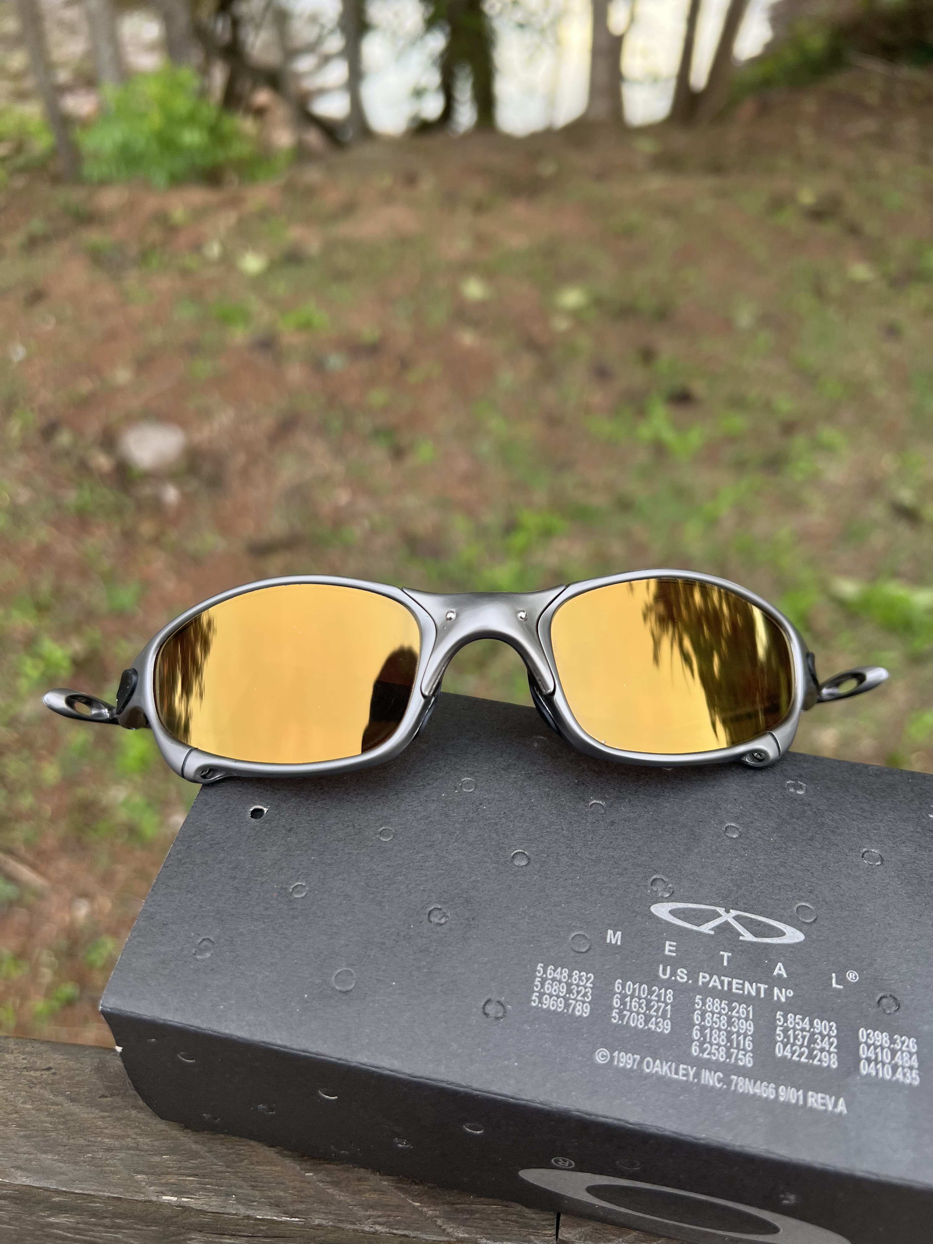 Juliet Carbon Polished Gold Café (escolha a borracha) (un)