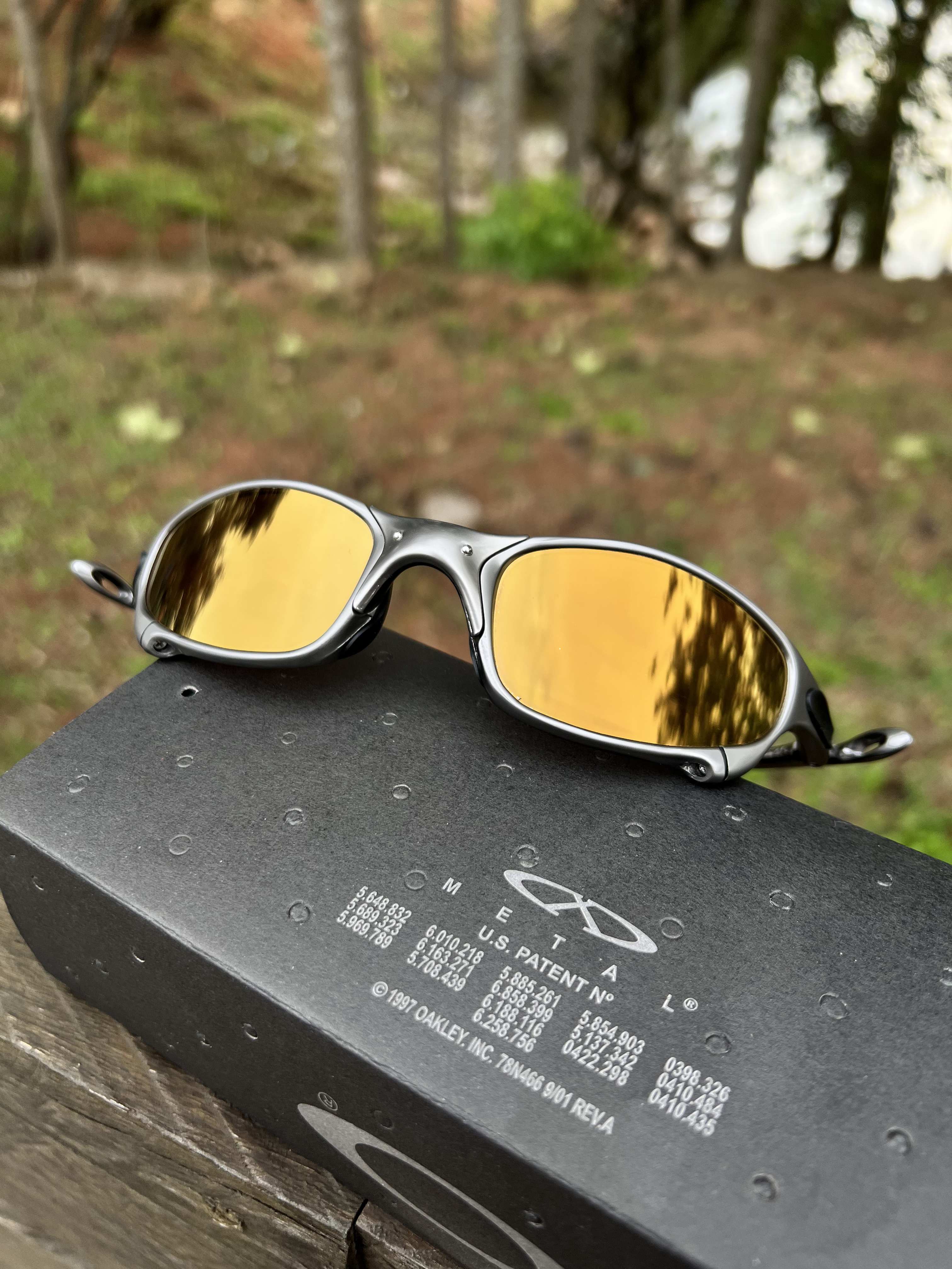 Juliet Carbon Polished Gold Café (escolha a borracha) (un)